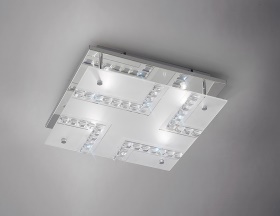 Starlet Crystal Ceiling Lights Diyas Ringed & Square Crystal Fittings Starlet Crystal Ceiling Lights Diyas Ringed & Square Crystal Fittings